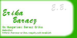 erika baracz business card